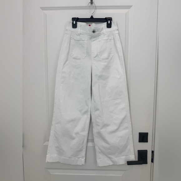 Spanx Cropped Wide Leg Jeans With Patch Pockets - Picture 2 of 8